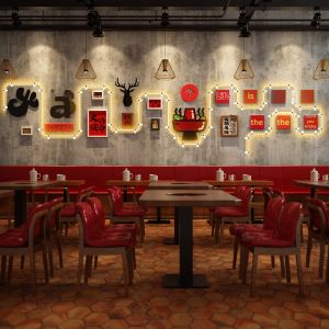 FENGHONGTAO | Business Decor Photo Wall Frames LED Light