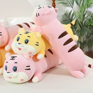 [KÈM QUÀ TẶNG] GỐI ÔM HỔ NẰM CHO BÉ 1 TUỔI CAO CẤP XUẤT KHẨU VẢI MINISO LÔNG MỊN SIÊU MỀM AN TOÀN CHO BÉ ẢNH THẬT
