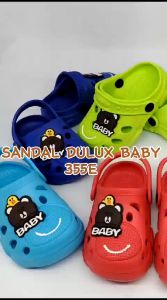 Rumahkaki - Sandal Baim Anak Balita Laki-laki Perempuan Tali Belakang Bahan Karet Ringan Dulux 355E