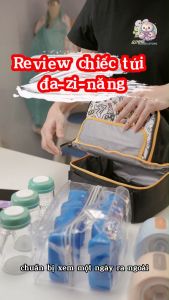 PHANPY | Túi Xách Giữ Nhiệt Cho Mẹ Bỉm Sữa Nhỏ Gọn Dễ Mang Theo [Tặng 2 Khay Gel Giữ Lạnh & Túi PVC]