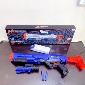 Đồ Chơi Neft Phóng Xốp Cỡ Lớn ShotGun Tặng Kèm 12 Viên Xốp + Ống Ngắm X4: Nhựa ABS Bền - 2 Màu Xanh Dương + Trắng - CJ-2251447
