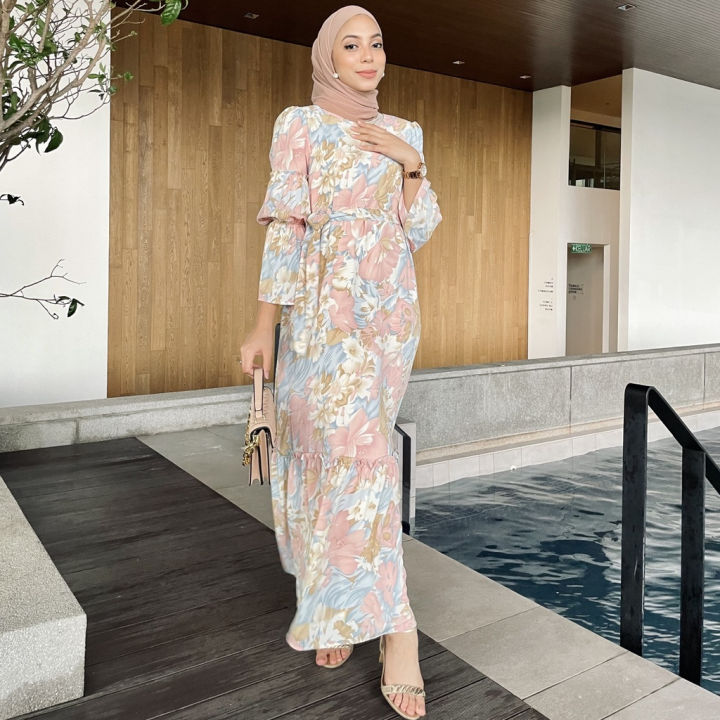 Dress 2025 chiffon muslimah