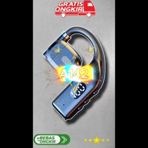 A142 HEADPHONE BLUETOOTH BISA KUPING KIRI KANAN SINGLE BLUETOT BLUTUT BLUETOOT WIRELESS WIRELES SPORT OLAHRAGA 5.3 TYPE C Konektivitasheadset Bluetoth game belajar musik Peredam Kebisingan Aktif audio Tahan Air earphone Vokalisme vokalisme dinamis komunik