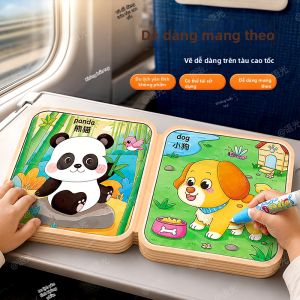 YUGUANG | Sách Vẽ Trẻ Em tái Sử Dụng 0-3 Tuổi