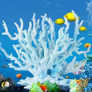Hiasan Aquarium Karang Buatan Bahan PVC Dekorasi Aquascape Batu Coral Ornamen Dekorasi Akuarium