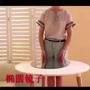 Round Corner Frameless No-drilling Wall-mount Self-adhesive Bath Mirror