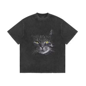 YEBO | Oversized Summer Vintage Cat Print T-Shirt