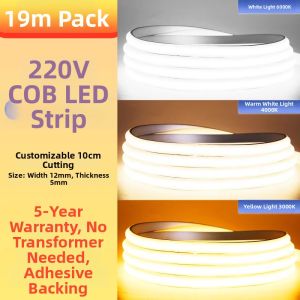 YUANMUXUAN | Ultra-bright Waterproof Flexible LED Strip 220v