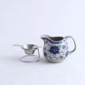 ชุดเครื่องดื่มชาจีนโบราณ ถ้วยแบ่งชา ฝาครอบ คันล็อก ทนความร้อน ถ้วยชา กิ่งชา กว่า 10 องศาเซลเซียส