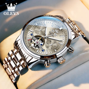 OLEVS | Automatic Mechanical Watch Multi-Function Night Light Steel Band