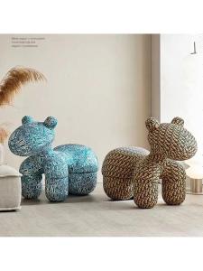 Modern Minimalist Creative Animal Shaped Childrens Seat Sofa Living Room Decorative Accessories Casual Furniture Horse Chair