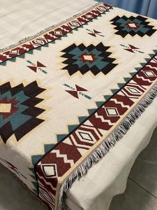 Bohemian Camping Tent Luxury Hotel Bed Flag Blanket Carpet Light Weight Summer Autumn Winter Season Universal Machine Washable