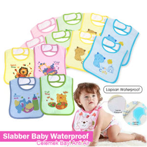 Slabber Baby Waterproof / Celemek Makan Bayi / Celemek Bayi Anti Air - Homemade.id