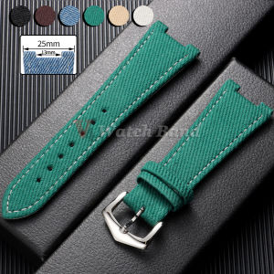 25mmx13mm Nylon Watch Strap for Patek Philippe Nautilus Series 5711 5712 7010G Soft Vintage Denim WatchBand Men Women Bracelet