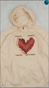 Jaket HOPEFUL FOREVER LOVE Sweatshirt Remaja Korean Wanita Bahan Fleece