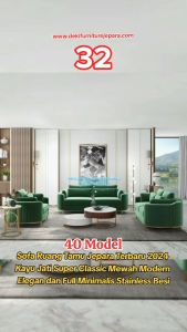 Kursi Sofa Ruang Tamu Mewah Minimalis Terbaru 2024 Jati Jepara Modern Aesthetic Elegan