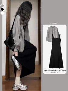 DVDK | Summer Stylish Youth-Enhancing Womens Korean Style Dress Set