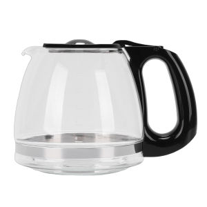 Glass Coffee Pot Easy to Clean Heat Cold Proof Coffee Maker Replacement Carafe with Handle Glass Coffee Pot Glass Coffee Carafe