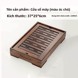 Khay Trà Chứa Nước Bằng Tre