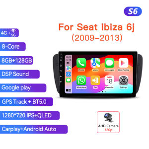 2 Din Car Stereo Radio For Seat Ibiza MK4 6J 2009-2013 Lntelligent Center Multimedia Player Video Carplay Android Auto Head Unit