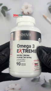 Viên Dầu Cá Cô Đặc Omega 3 Extreme OstroVit Ba Lan Hàm Lượng Cao Hỗ Trợ Tim Mạch Tăng Trí Nhớ Giúp Sáng Mắt 90 Viên