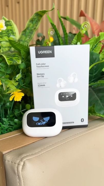 UGREEN HiTune ClipBuds Magic True Wireless Earbuds Bluetooth 5.4 Earphone Touch Screen Microphone Algorithm Noise Reduction Model:55136