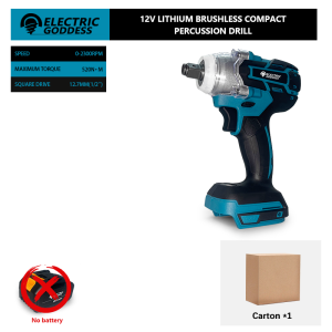 TW285 520N.m Brushless Electric Impact Wrench 1/2 Inch Cordless Wrench Car Repair Socket Power Tool for Makita 18V Battery Pin