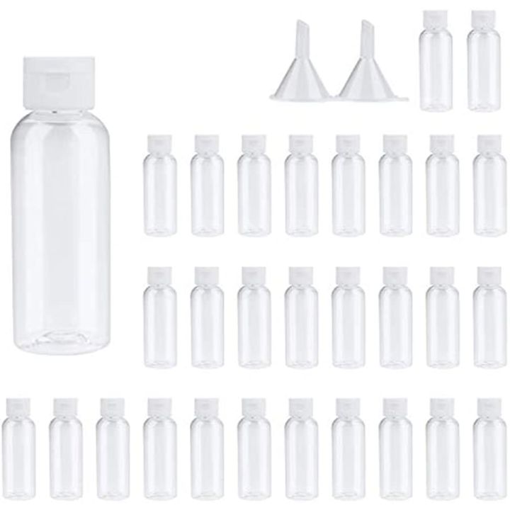 30PCS 10 20 30 50 60ML PET Plastic Lotion Bottle Small Squeeze Bottle ...