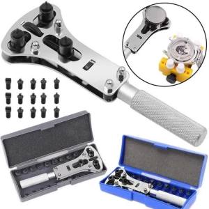 Metal Adjustable Watch Back Case Cover Opener Remover Wrench Repair Tools Bottom Cover Rear Replace Battery Press Closer Remover