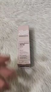 Boots Ingredients Hyaluronic Acid Serum Hydrating Brightening 30mL