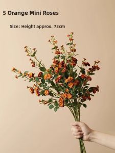 ZHONGGE | Living Room Table Decoration Faux Rose Bouquet