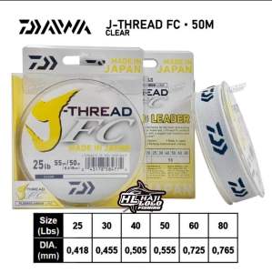 Shock Leader Daiwa J-Thread 100% Fluro Carbon