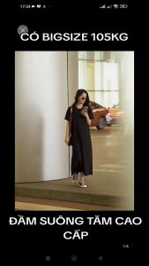 Váy Đầm Xuông Tăm To Có Big size tới 105KG Chất Liệu Thun Gân tăm cao cấp Có bầu vẫn diện được
