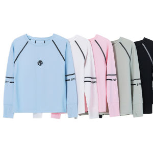 Childrens Quick Dry Ice Silk Long Sleeve Training Clothes Basketball Sports Outfit for Boys And Girls Outdoor Activity