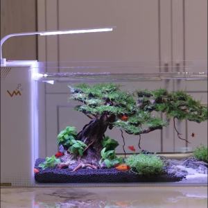 Aquarium tank fish tank full set table top fish tank set aquarium fish tank set aquarium water tank small lazy ecological pot landscaping 鱼缸