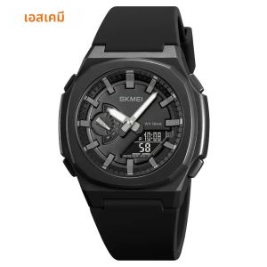 SKMEI กีฬานาฬิกากันน้ําผู้ชายนาฬิกานับถอยหลังรหัส 5 นาฬิกาปลุกนาฬิกาวันที่และญี่ปุ่นดิจิตอล 2091 2100 1816
