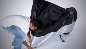 BunMo Thickened Motorcycle Cover Waterproof Motor Cover Raincoat Rain And Dust Motorcycle Covers Universal