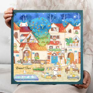 Large Capacity DIY Photo Album Baby Growth Self-adhesive Family Version Handmade Memory Book Gift Creative Festival Supplies