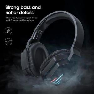 ONIKUMA | ONIKUMA B60 Wireless Gaming Headset Bluetooth RGB 40MM Driver Noise Cancelling Microphone Lightweight Headphones For PS5 PS4 PC