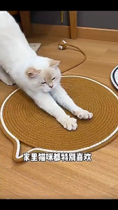 Bàn cào móng cho Mèo bằng dây thừng kèm bóng dây đồ chơi - Love Pets Shop