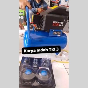 Mesin Kompresor 1HP PK Imola 125 Kompressor Lakoni Pompa Angin Pakai Oli Listrik Compressor 25Liter 1HP Tanki 25L IMOLA 125
