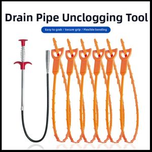 Pipe Clog Clearing Tool for Drain Hair Removal