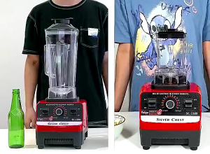 Máy Xay Sinh Tố Đa Năng SILVER CREST SC 1589 - Máy Xay Công Nghiệp 2 Cối Xay Công Suất 4500W