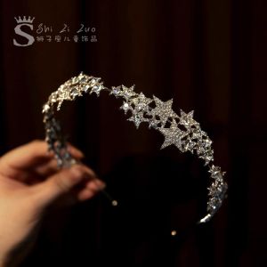 High-End New XINGX Headband Children Headwear Shiny Princess Crown Girls Performance Birthday Catwalk Photo Accessories