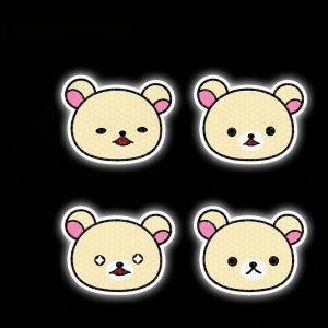 Bandai | Rilakkuma Kiiroitori Phản Quang Cảnh Báo Dán Hoạt Hình Đêm Trang Trí Thân Xe Sáng Tạo Bộ Sưu Tập ACG Cosplay Phụ Kiện