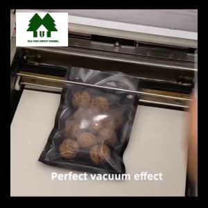 Nylon PE Vacuum Plastic Bag Transparent and Black 100pcs per pack