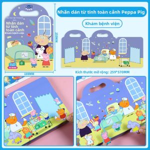 XIAOSHUGUOGUO | Sách Dán Từ Tính Giáo Dục Trẻ Em Bằng Hoạt Hình