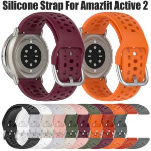 Original Silicone Strap For Amazfit Active 2 Sport Breathable Bracelet Intelligent Correa Amazfit Active2 Watchband Accessories