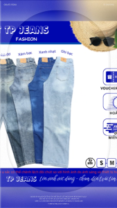 Quần Jean TP Màu Ghi Bạc NU01 Ống 22cm Cotton Mềm Mại - Tôn Dáng Chất Cotton Mềm Mại - TP jeans