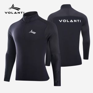 VOLANTI | Windproof Thermal Long Sleeve Running T-Shirt